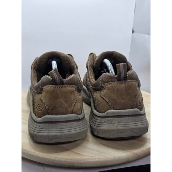 Skechers Mens 12 Classic Fit air cooled memory foam SN66299 color: DSCH, Brown - Picture 5 of 8